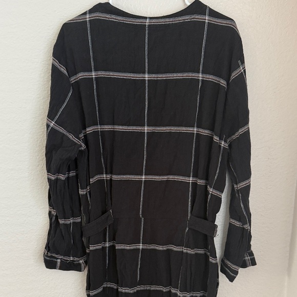 Free people keep it in checkered Sz large L jumpsuit with pockets as seen on TV - Picture 10 of 16